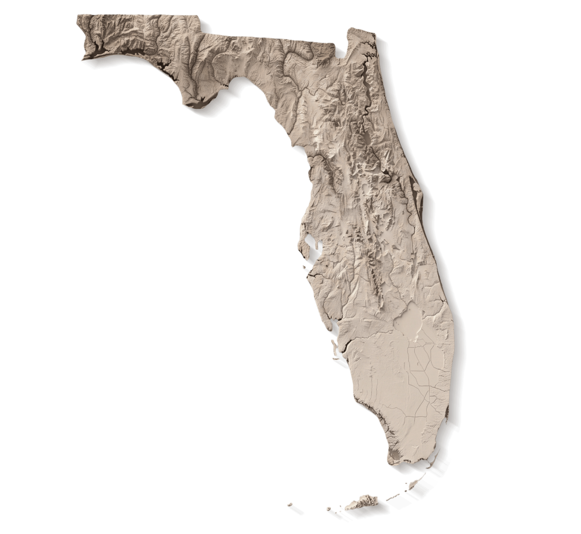 Map of Florida with Bold Signature Homes locations